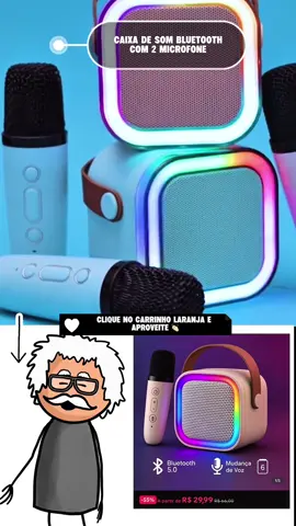 Caixa de som para seus filhos brincarem, olha tu corre que os dias das crianças estão chegando e tu não pode ficar sem da presente. #presente #crianca #tiktokshop 