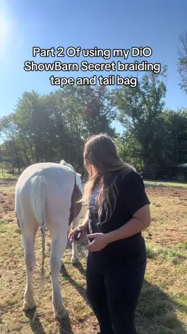 Part 2 of using my DiO ShowBarn Secret braiding tape and tail bag • #horsegrooming #grooming #tailbag #braidingtape #horsetailbraiding #horsebraiding #tailbag #painthorse #drafthorse #draftpaint #draftpaintcross #tricolorpainthorse #medicinehat #blueeyedhorse #exbronc #bronc #exbuckinghorse #buckinghorse  #projecthorse #projectpony 