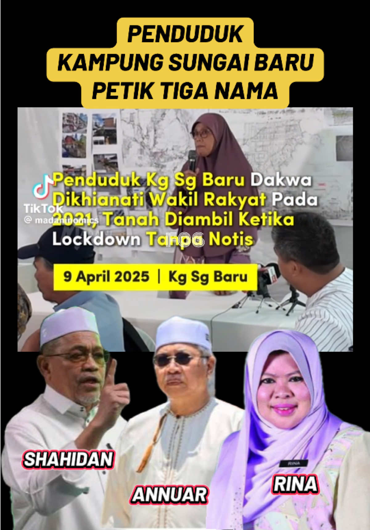 Ini cerita di sebalik isu pembangunan semula Kampung Sungai Baru. Wakil penduduk petik tiga nama. 🧐 #kampungsungaibaru #kualalumpur #PerikatanNasional #Pas #fyp 