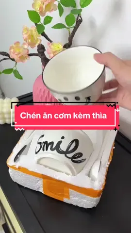 Chén ăn cơm kèm thìa. #chen #hanggiadung #xuhuong #thinhhanh #viralvideo 