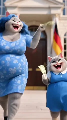 Die Mutter und die Tochter, die aus ihrem Haus vertrieben wurden, haben tatsächlich... #catstory #germany #meow #catshorts #fyp 