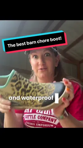Hands down my most used TikTok Shop product — the leopard print waterproof chore boot! These are the best barn chore boots I’ve ever owned 👏 #barnchores #minifarm #rainboots #leopardprint #tiktokshop 