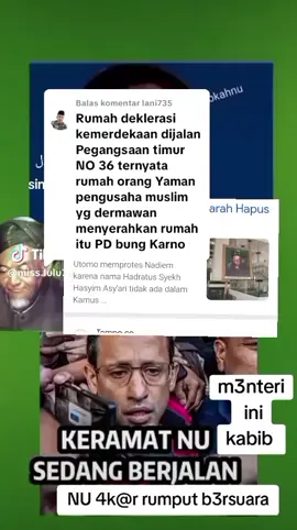 Membalas @lani735 lo percaya sama dusta baklawi, sekelas tokoh pendiri NU di hapus oleh baklawi dan yang di kenang justru tokoh-tokoh komunis yaman.