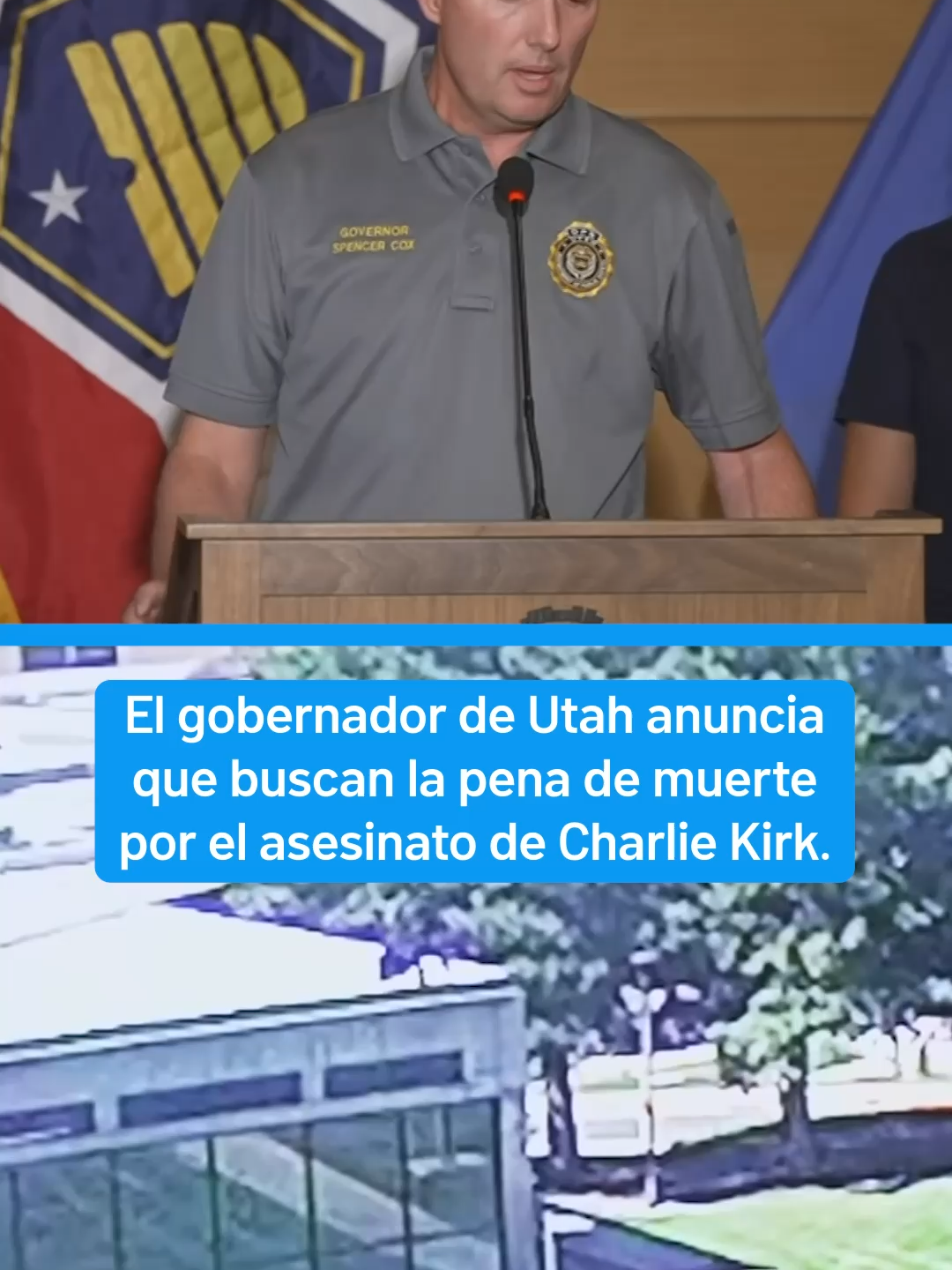 El gobernador de Utah, Spencer Cox, anunció que el estado buscará la pena de muerte por el asesinato del activista Charlie Kirk en la Universidad del Valle de Utah.#trump #kirk #utah