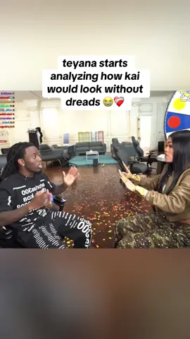 teyana starts analyzing how kai would look without dreads 😭❤️‍🩹#mafiathon3 #kaicenat #teyanataylor #fyp #viral 