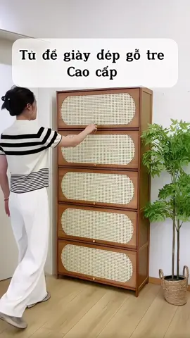 Tủ để giày dép gỗ tre cao cấp #shopgiadung99 #đogiadungtienich #trending #viral #foryou 