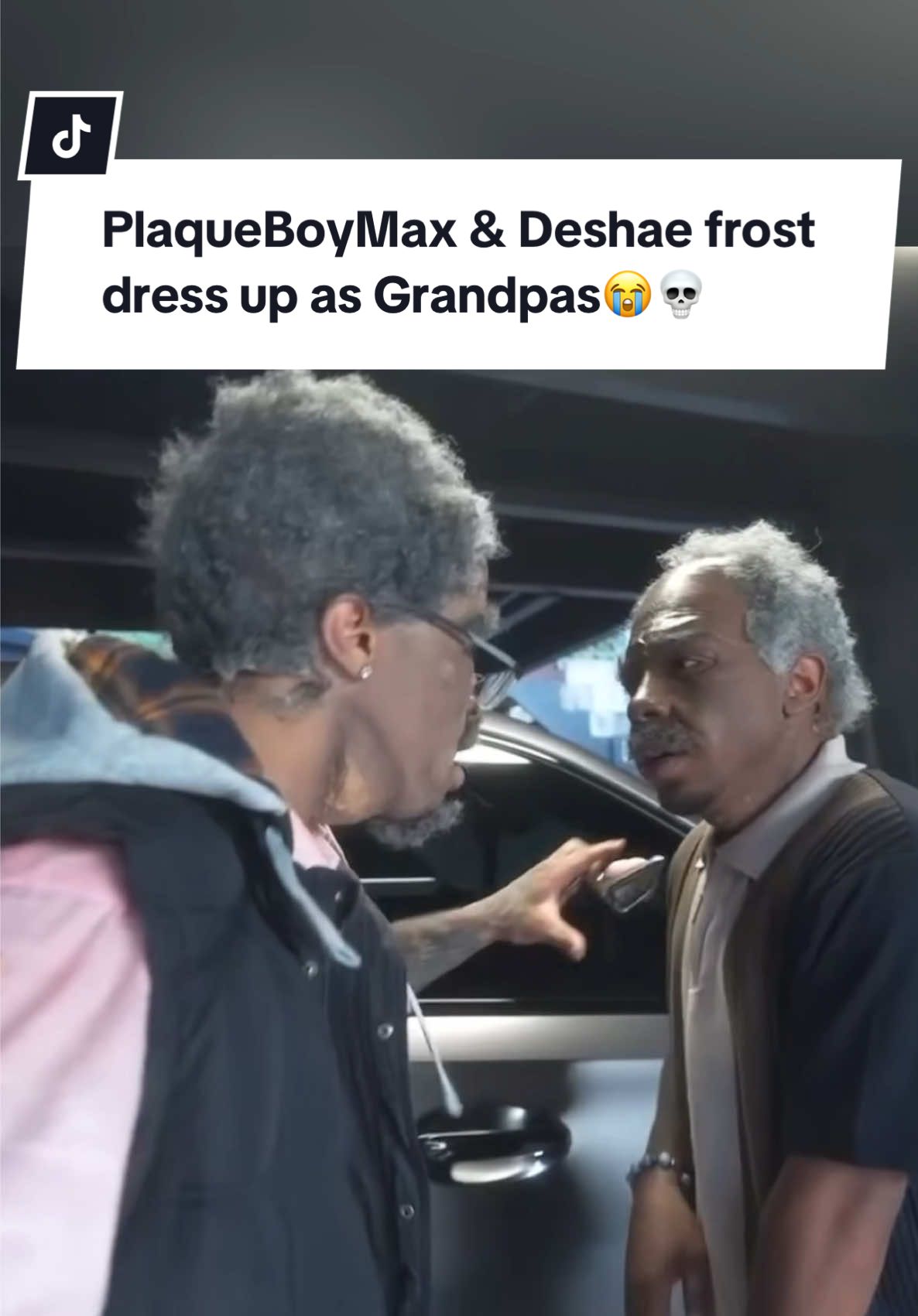 PlaqueBoyMax & Deshae frost dress up as Grandpas😭💀@Deshae Frost @plaqueboymax #viral #fyp #plaqueboymax #deshaefrost #grandpa 