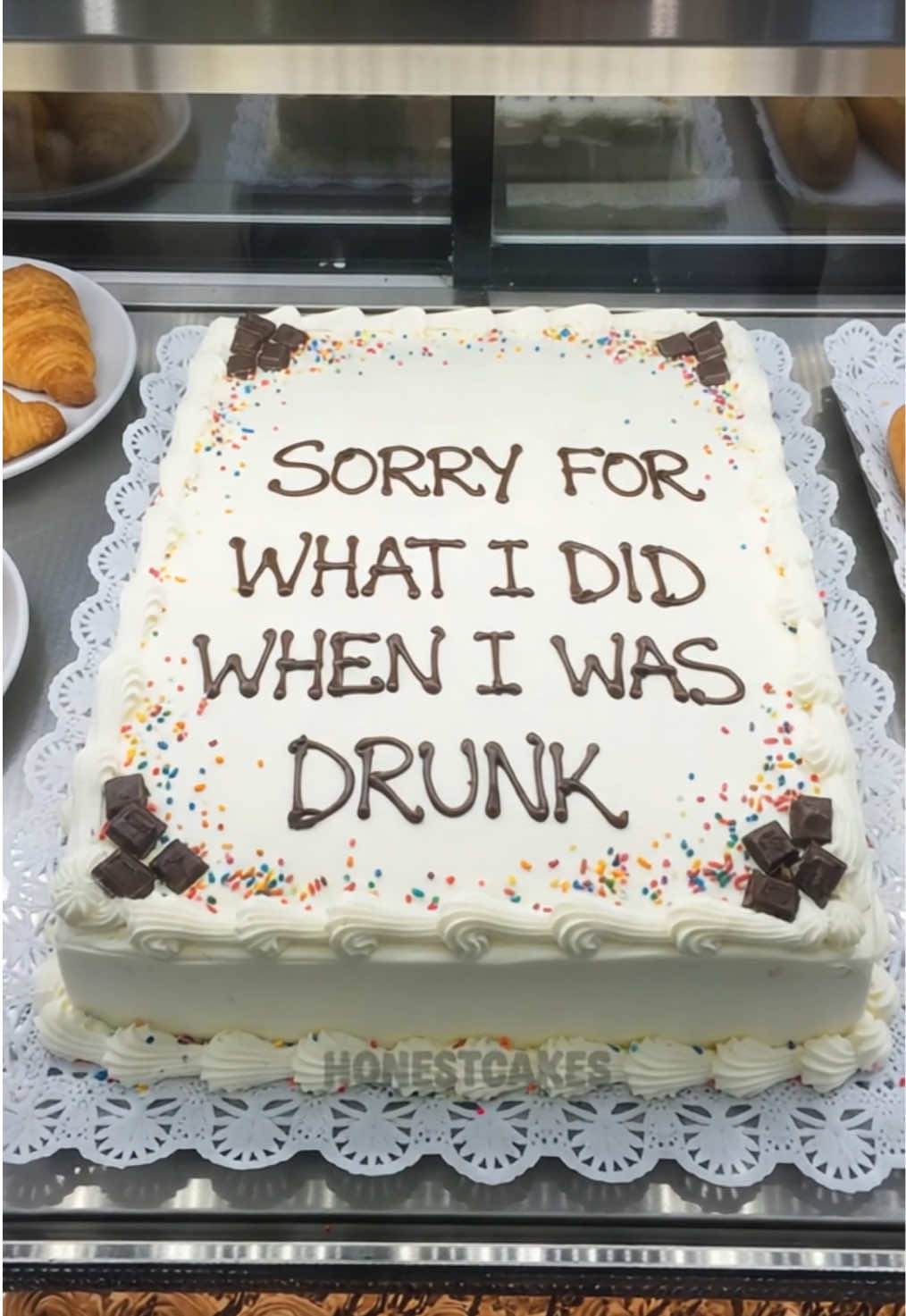 blame the vodka, not me #apologycake #drunk #collegehumor #drinkingbuddies #drinks 