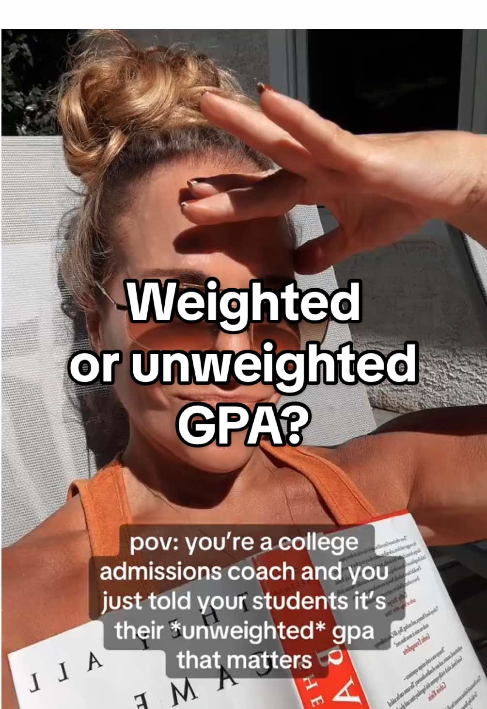 Sorry guys. I don’t make the rules. In most cases, college admissions officers will strip the weight right off your gpa so that’s the one you should be using #collegeadmissions #applyingtocollege #collegeapplications #commonapp #collegeapps 