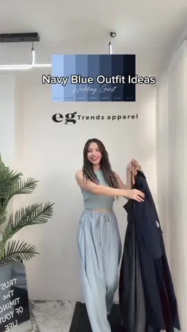 Navy never goes out of style 💙  #navyblue #navy #outfitideas #weddingguestfits 