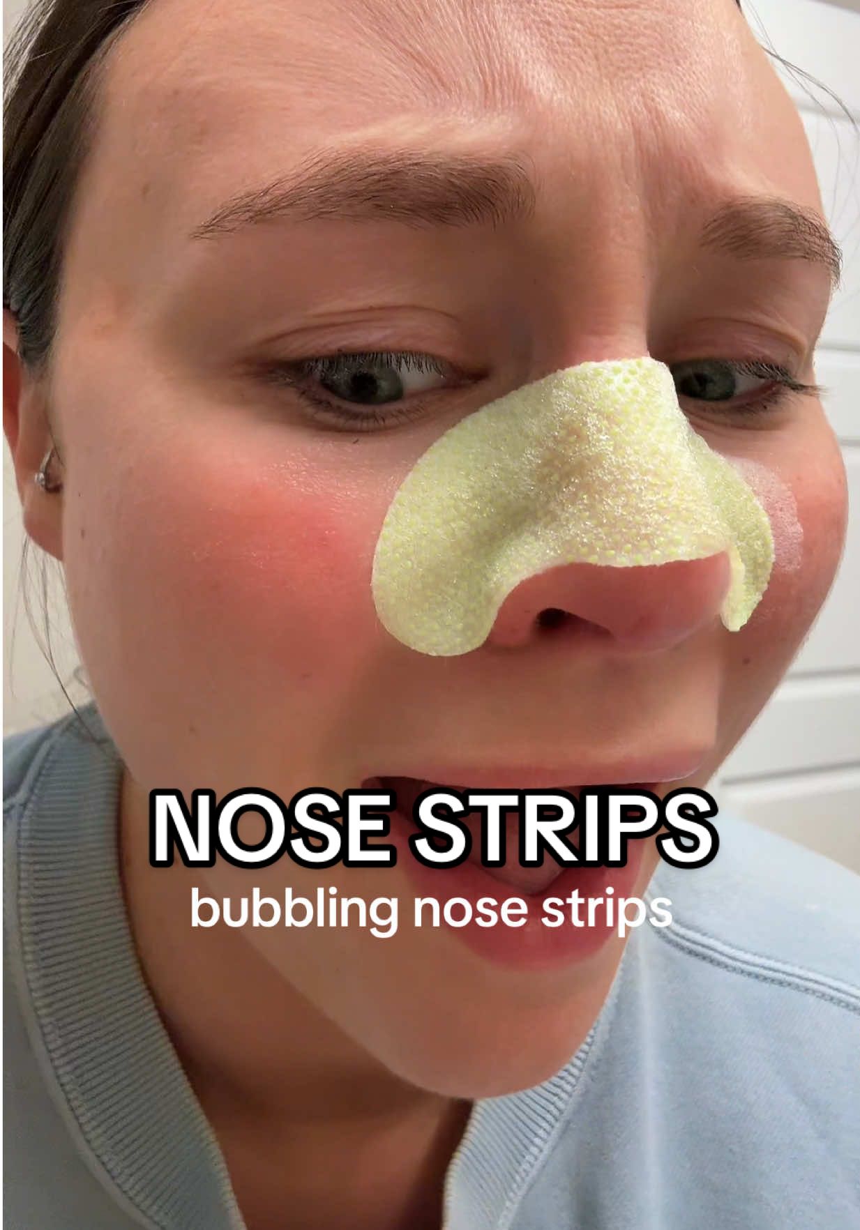 taking nose strips to the next level… #biorestrips #nosestrips #porestrips #pores #biorenosestrip @Biore Skincare 
