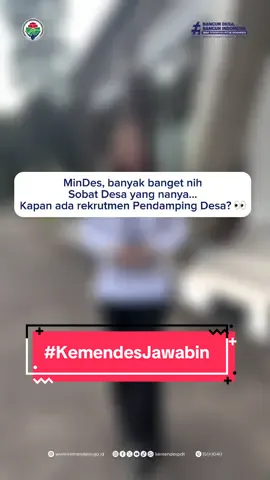 📌 #KemendesJawabin #SobatDesa, hati-hati ya terhadap informasi penerimaan pendamping desa. Sampai saat ini belum ada pembukaan resmi oleh Kemendes PDT.  Sebelumnya, yuk kita simak bersama apa saja tugas PD dan PLD mengacu pada Permendes PDT No. 3 Tahun 2025.  Jangan lupa, pantau terus informasinya hanya di kanal resmi: website dan media sosial Kemendes PDT ya, #SobatDesa ✨ #KemendesPDT #BangunDesaBangunIndonesia