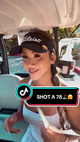 I SHOT A 78 TODAY!!!!! I finally #Broke80 🥹😭😭😭🤸🏽‍♀️🤸🏽‍♀️😍😍😍🥳🥳🥳💪🏽 it was a good day. Played solo golf but got paired with a single that sounds like #SethRogan lmaoooo i loved it. #golf #personalrecord #lasvegasgolf 