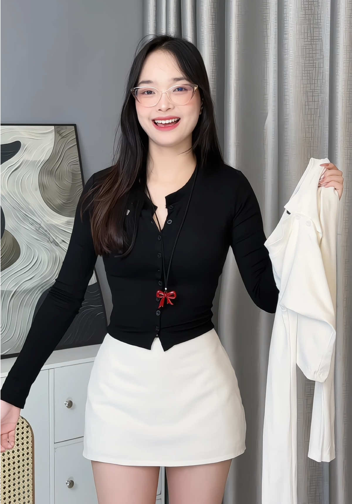 Áo 85k thui mà xịn cỡ đó #hiennguyen666666 #thoitrangnu #aocardigan #aothunnu #aoxinh 