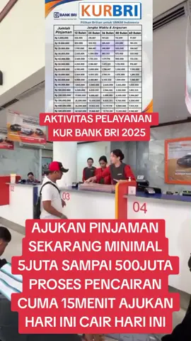 pinjaman kur BRI 100% di awasi OJK pinjaman bisa semua untuk seluruh wilayah indonesia, walaupun kerja di TKW, cukup dengan ktp, pencairan paling lama 15menit pinjaman sdh di acc #bri #bank #kurbri2025 #modalusaha #pinjamanonline 
