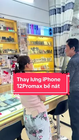 Thay lưng iphone 12Promax bể nát ##LearnOnTikTok #suachuadienthoai #iphonecantho #viraltiktok #iphone12promax 