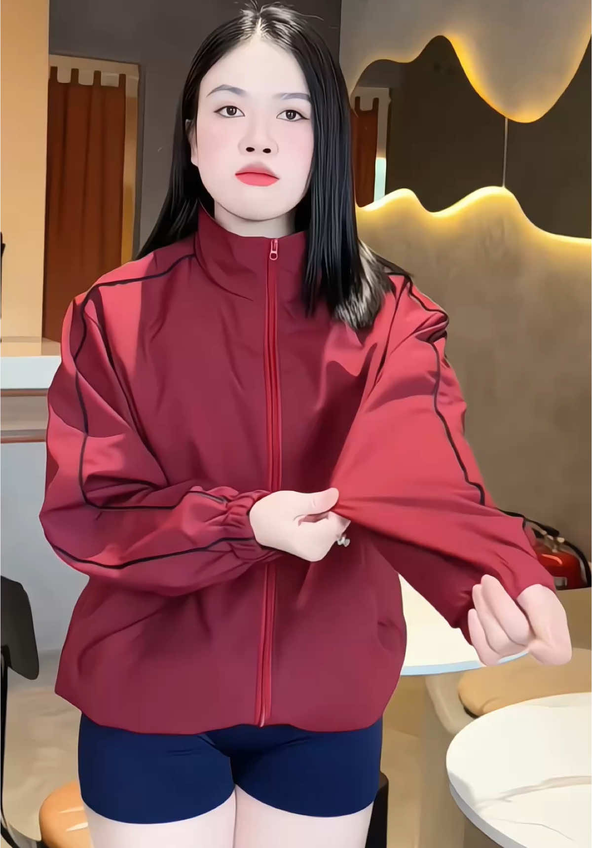 Áo khoác gió dù 2 lớp sọc kẻ tay #thoitrangnam #fyp #xuhuong 