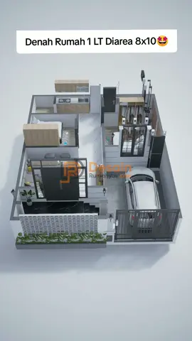 Inspirasi Denah Rumah 1 Lantai Dengan 2 Bedroom 🥰 🥰  . . JASA DESAIN RUMAH Hargaa Mulai 350rb Info lebih lanjut bisa hubungi nomor dibio ya 😍🙏 . . #denahrumah1lantai #denahrumah #denahrumahmodern #denah3dwarna #designrumah 