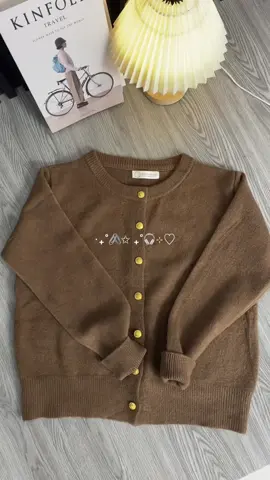 Cardigan Basic Coklat🫶🏻🛒#promoseruweekend #cardiganjumbo #cardigansimple #fypシ゚viral🖤tiktok 