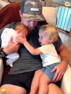 When a child meets a newborn #child #baby #kid #funnyvideos #fyp 