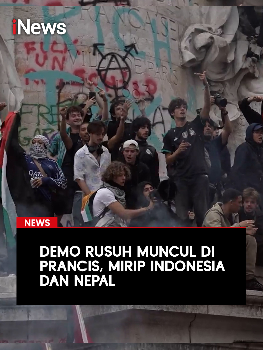 Warga Prancis hampir di seluruh negeri ramai-ramai turun ke jalan menggelar aksi bertajuk 