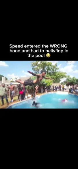 Speed had no choice but to bellyflop in the pool after meeting up with Moneybagg Yo 😭 #ishowspeed #viralmoments 