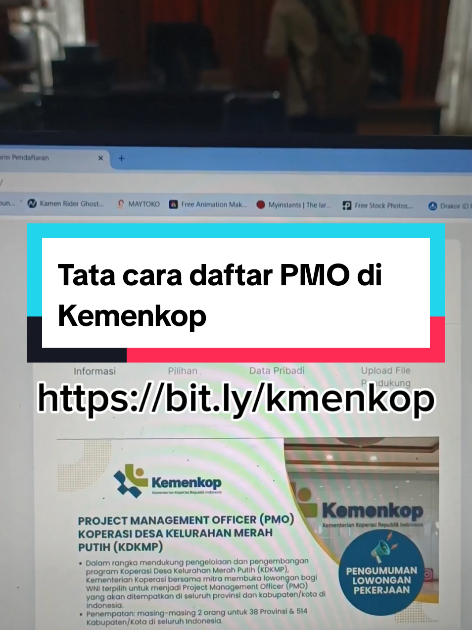 Tata Cara Daftar Loker di Kemenkop.. Biasakan membaca dengan teliti!!  #fyp #kemenkop #loker #lowonganpekerjaan 