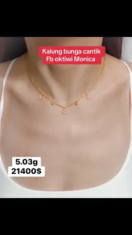 Kalung bunga cantik #bakulemastaiwan9999 #emas24karat #fyp #foryoupage #taiwan🇹🇼 