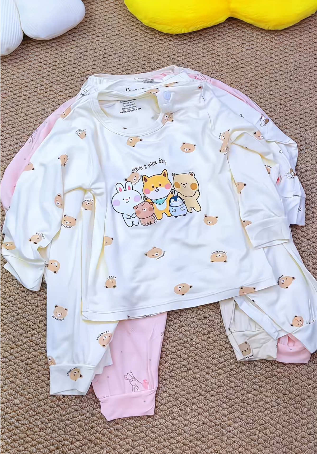Bộ thun lạnh petit mềm mướt mịn cho bé mặc ngủ điều hoà, mặc thu đông #mevabe #teakids #quanaotreem #thoitrangtreem #bothunlanhdaitaychobe 