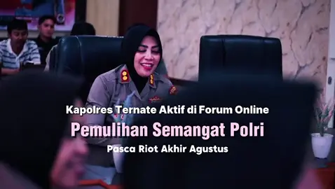 Kapolres Ternate Aktif di Forum Online Pemulihan Semangat Polri Pasca Riot Akhir Agustus