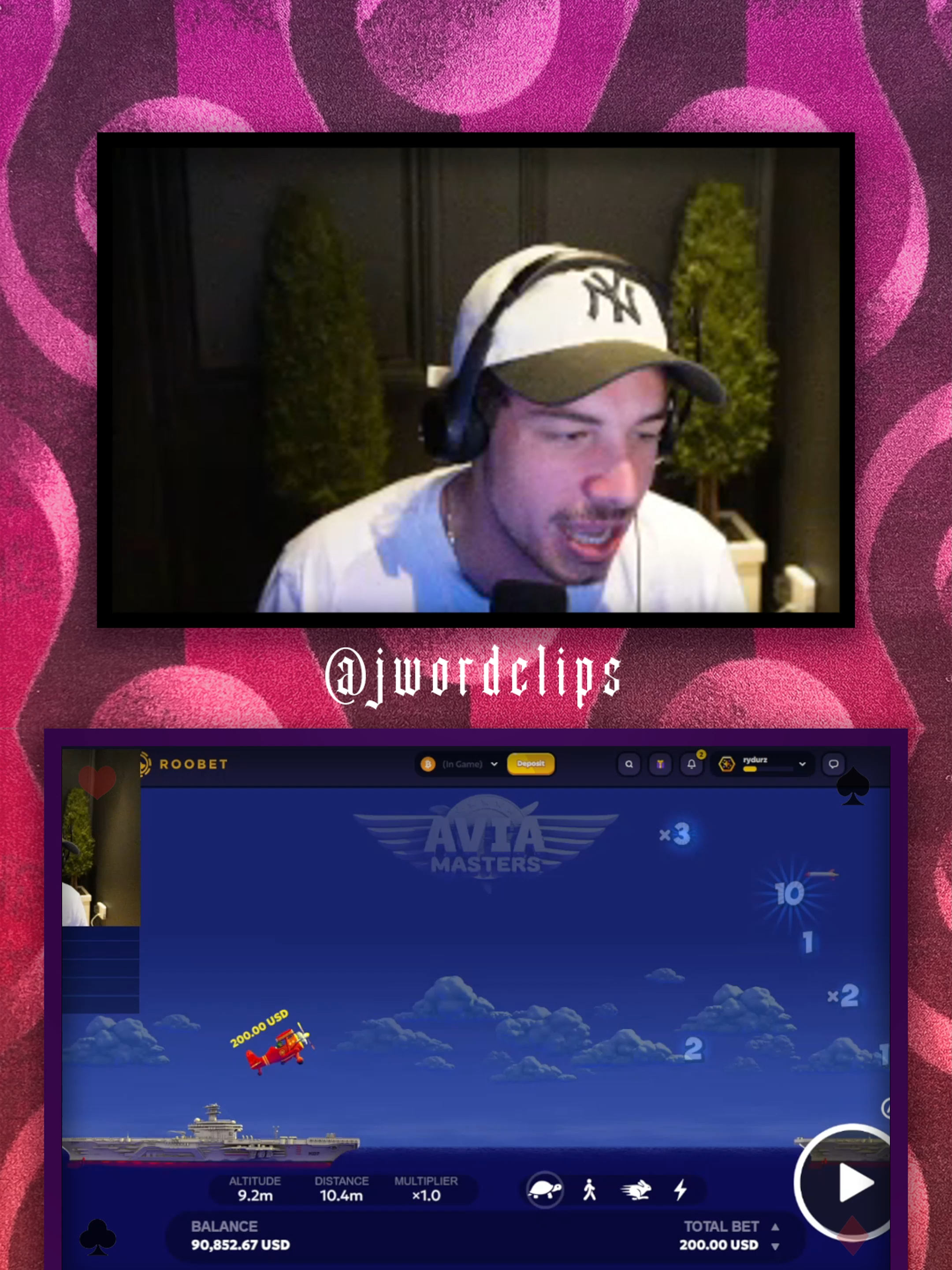 Looks like he discovered a glitch