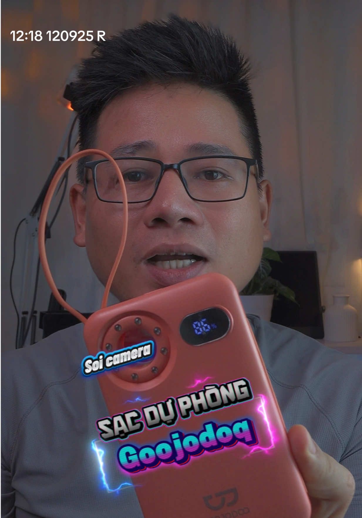 Sạc dự phòng có soi Camera, thiết bị hồng ngoại dấu kín của Goojodoq. Pin sạc 10.000 mAH #goojodoq #Sdp #sacduphong #soicamera 