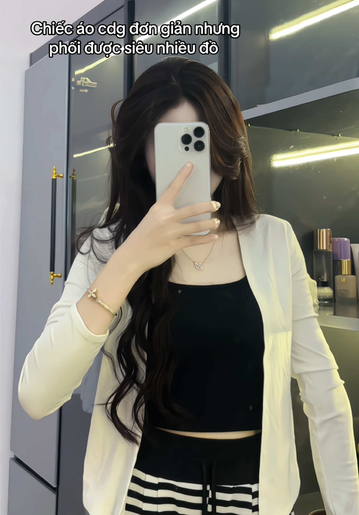 Ra ngoài chỉ cần có 1 chiếc áo cdg này thui #aokhoaccardigan #outfit #fyp #viral #xuhuong 