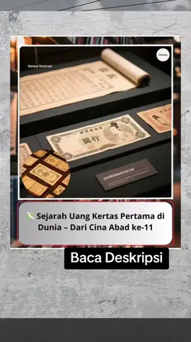 Tahukah kamu? Uang kertas pertama di dunia ternyata berasal dari Cina pada abad ke-11, tepatnya pada masa Dinasti Song. Awalnya, masyarakat Cina menggunakan koin logam dari tembaga untuk transaksi. Namun, karena koin ini berat dan sulit dibawa dalam jumlah besar, pemerintah Dinasti Song memperkenalkan 