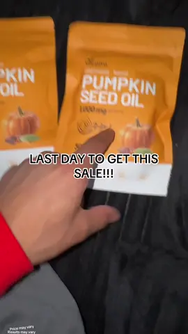 Yall better hurry up and get this pumpkin seed oil before this 50% sale runs off. #pumpkinseeds #pumpkinseedoil #tiktokdeals #tiktokshop #tiktokshopcreatorpicks 