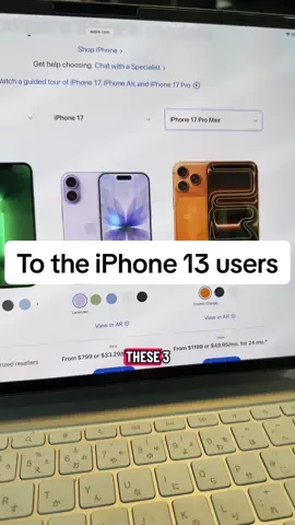 For all the iPhone 13 and under users. #iphone17 #iphone17promax #iphone13 