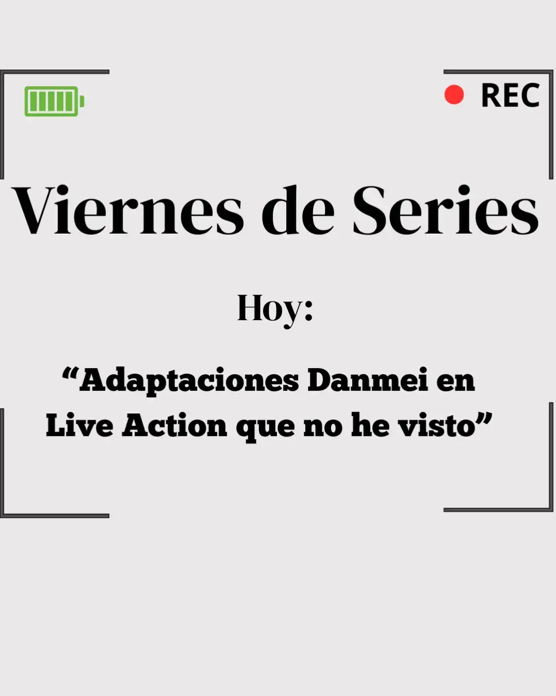 Vuelvo con otro “Viernes de Series” y hoy se trata de series que no vi o que empecé pero por un motivo u otro nunca las terminé de ver. Ojo que no estoy diciendo que son las únicas que hay ni mucho menos, esta es una lista de las que yo conozco y estoy dejado fuera las que fueron coproducidas con Thailandia y las nuevas Chinas.  #cdramas #danmei #series #recomendation #bookslovers #seriestowatch 