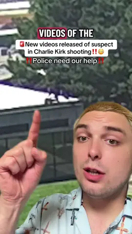 🚨New videos released of suspect in Charlie Kirk shooting‼️😳 