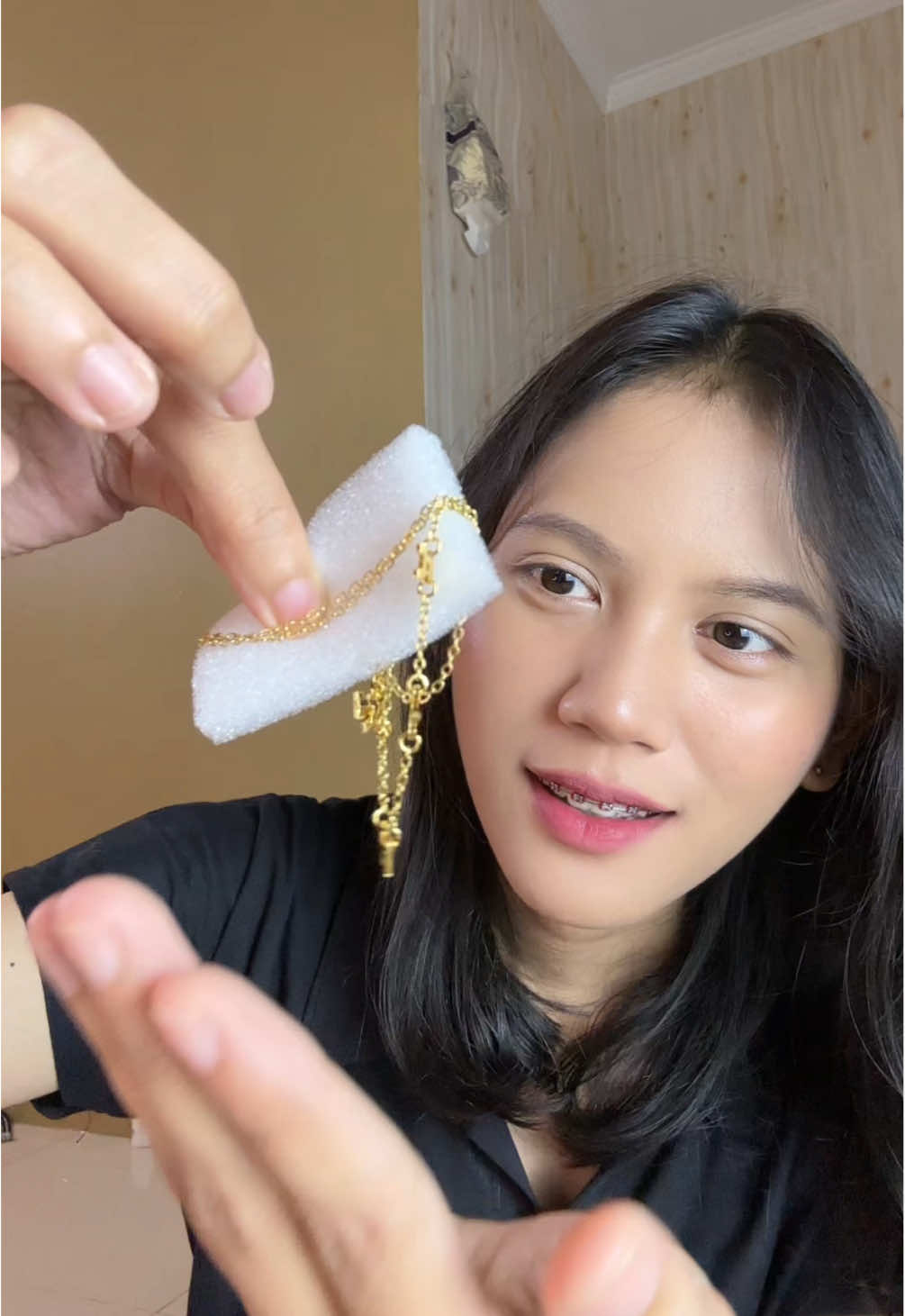 kalung nama custom ✨ #kalungcustom #kalungtitanium #kalungwanita #kalungnama 