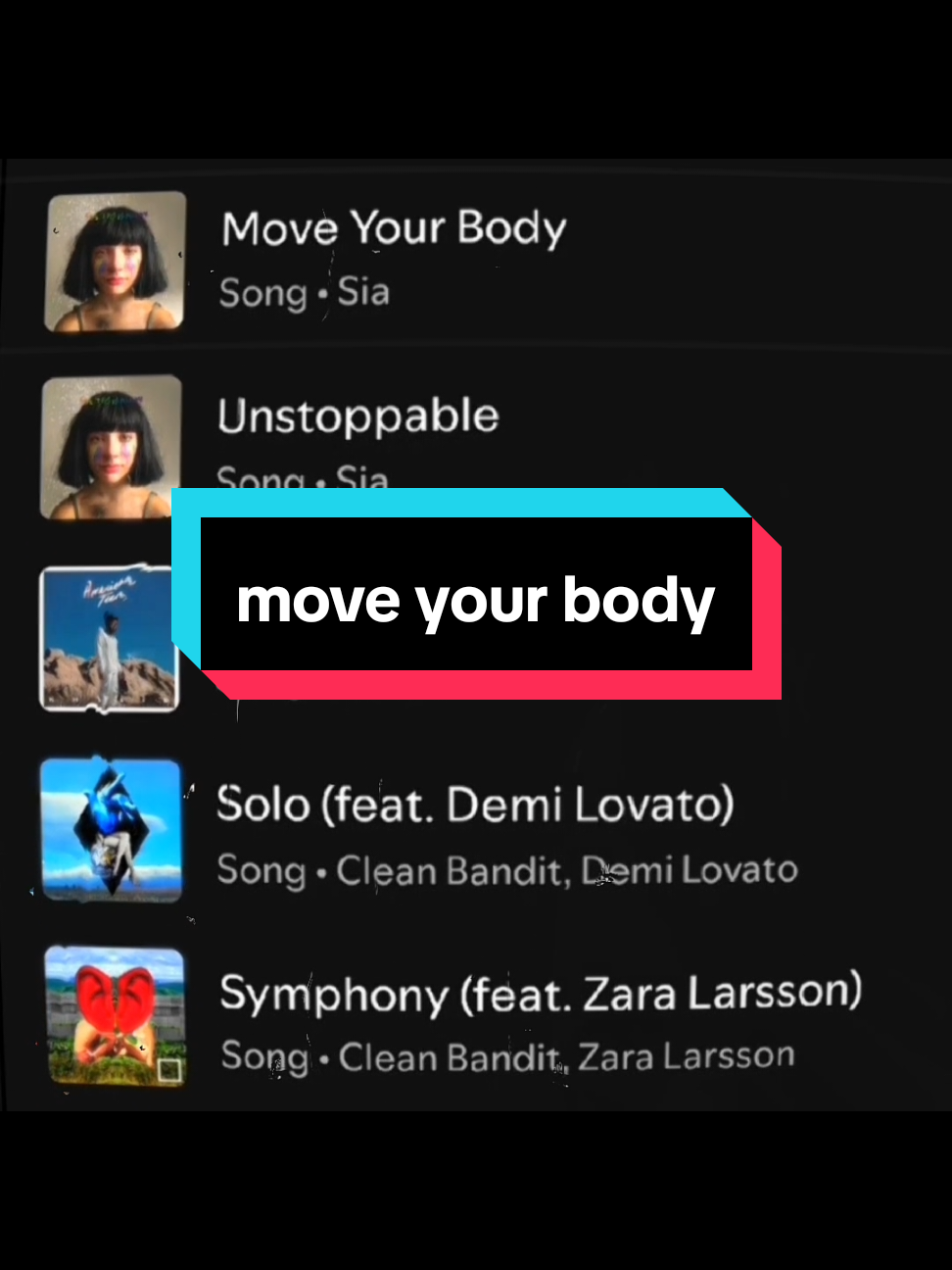 #moveyourbody #sia #spotify #lyrics_songs 