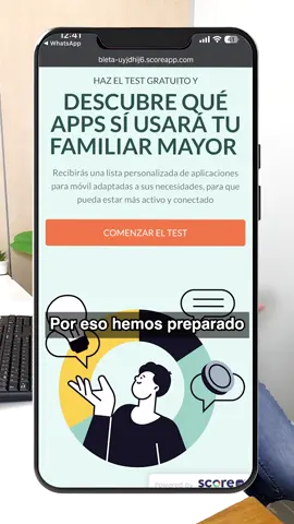 Haz el test gratuito y descubre qué aplicaciones sí usará tu familiar mayor. 💡 #Accesibilidad #Bleta #AppsPersonasMayores #50appsbajolalupa