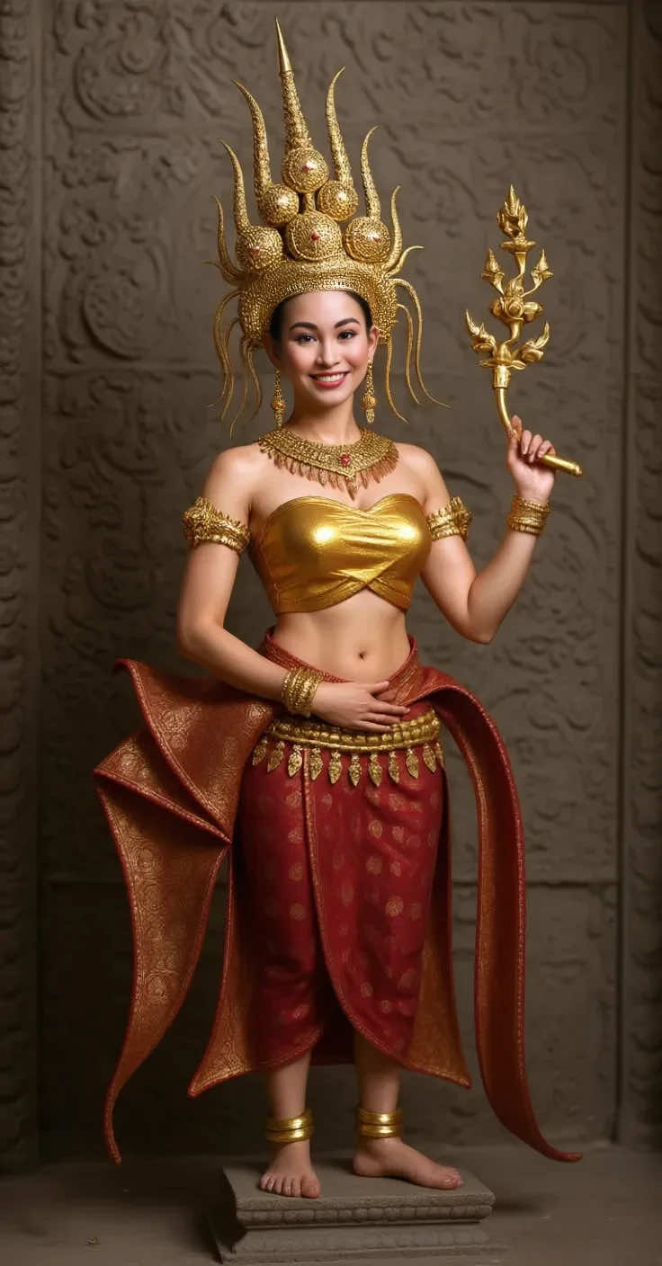 The Hidden Key to Experiencing Angkor Wat Angkor Wat’s walls are adorned with nearly 2,000 graceful apsara dancers, each captured in a unique pose. Most wear serene expressions with lips gently closed, yet hidden among them are only two who reveal radiant smiles with a glimpse of their teeth. These rare smiling apsaras are treasures often overlooked, unless you know exactly where to seek them. The First Smiling Apsara: Entering Angkor Wat from the west, you pass through five gateways—the grandest one rising in the center. Just south of it lies a smaller entrance where a statue of Vishnu stands guard. Stepping past Vishnu, the sweeping courtyard and the first glimpse of Angkor Wat’s majestic towers naturally capture your gaze. But pause for a moment. Turn back toward the doorway you came through. On the wall to the left, quietly facing east, you will find her—the first smiling apsara, waiting to be noticed amidst the stone carvings. #angkorwat #apsara #ancientwonders #cambodia #khmerart 