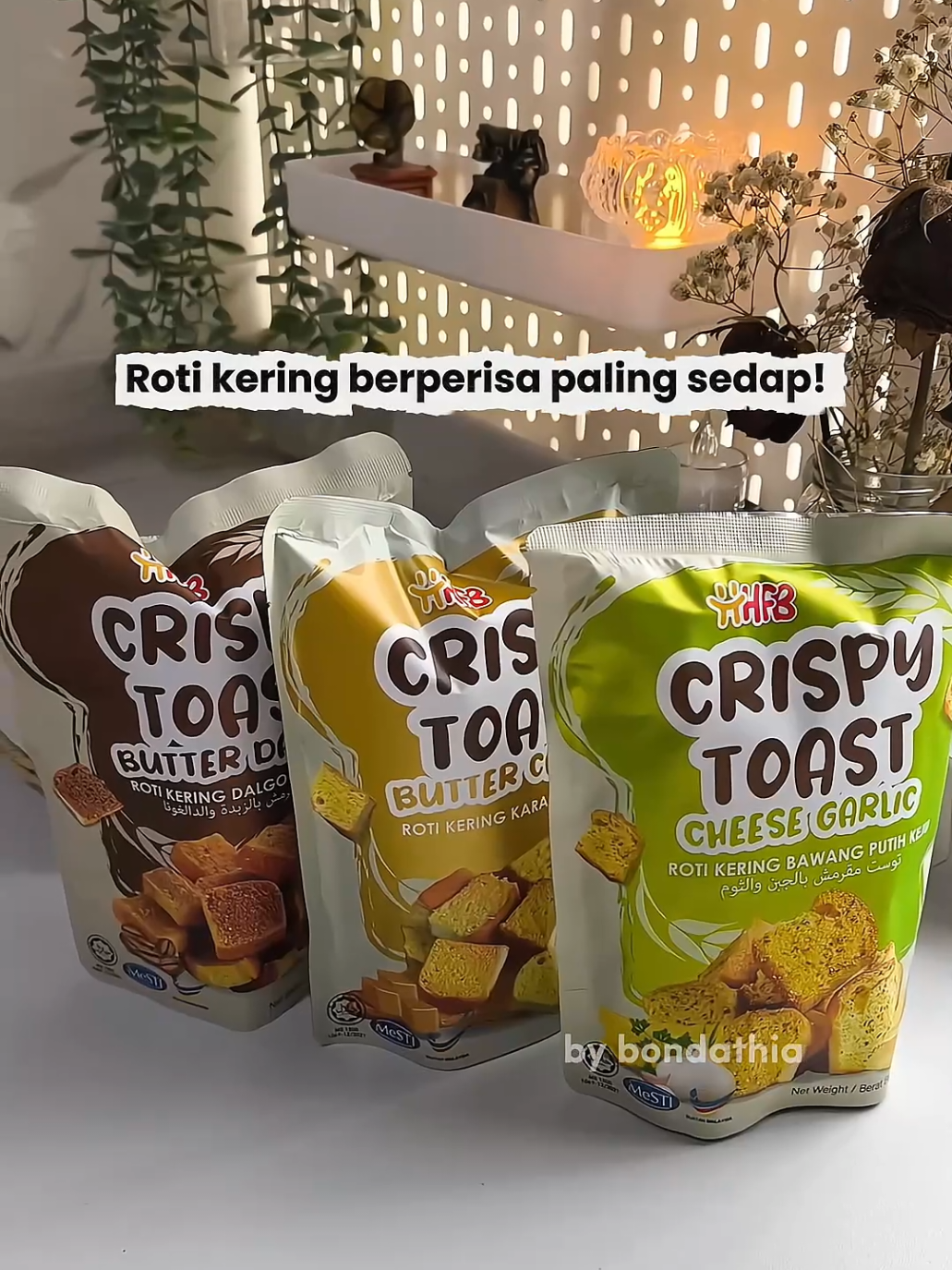 Peminat roti kering korang mesti suka yang ni ! 🤤✨ #crispytoast #rotikering #rotikeringviral #rotigarlic #rotiviral 
