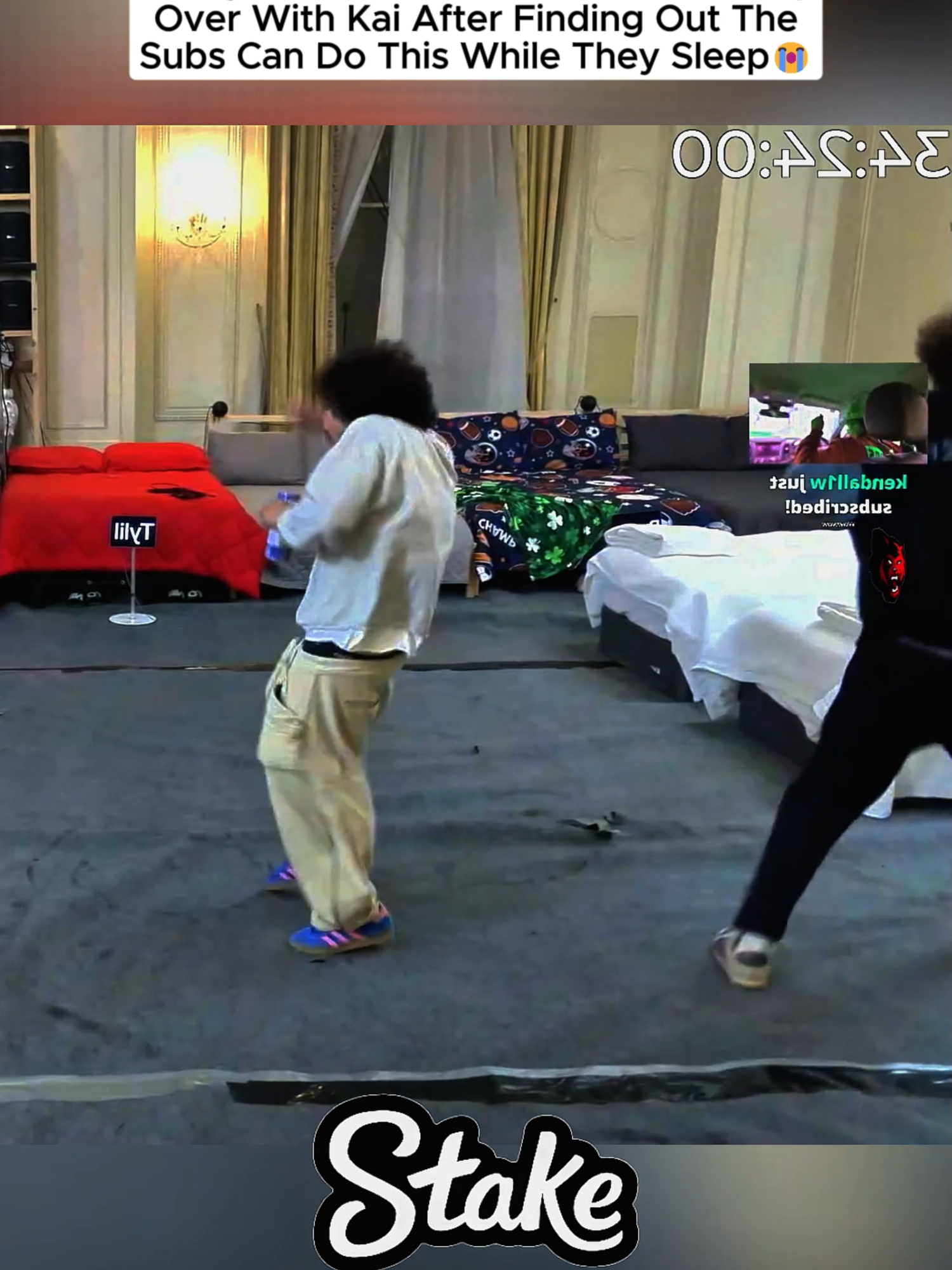Benny And Dave Canceled Their Sleep Over With Kai After Finding Out The Subs Can Do This While They Sleep😭#kaicenat #bennyblanco #mafiathon3 #fyp #viral
