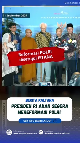 Kabar terkini dari istana para tokoh agama yang tergabung dalam gerakan nurani bangsa bersama habib quraish sihab pergi berkunjung ke istana presiden untuk memberikan nasihat dan saran untuk memperbaiki bangsa kedepan, termasuk mereformasi instansi Polri yang langsung di setujuaj presiden Prabowo Subianto Sumber TopNews TV