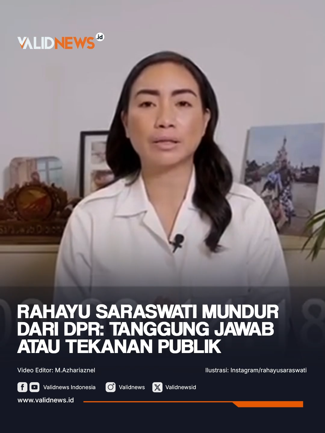 Rahayu Saraswati Mundur Dari DPR Tanggung Jawab atau Tekanan Publik? Rahayu Saraswati resmi mundur dari DPR RI usai pernyataannya di podcast menuai kontroversi. Meski menegaskan tak bermaksud merendahkan perjuangan masyarakat, Rahayu mengaku menyadari privilese yang dimilikinya dan memilih mundur dari jabatannya. Menurut Sobat Valid, langkah ini bentuk tanggung jawab moral atau cuma karena tekanan publik? #rahayusaraswati #politikindonesia#DPR #gerindra #Validnews