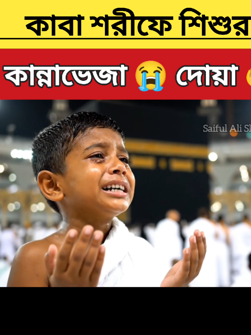 কাবা শরীফে শিশুর কান্নাভেজা দোয়া! আল্লাহ সবার গুনাহ মাফ করুন 🤲 #shorts #dua #allah #makkah #saifulalisk0 @TikTok 