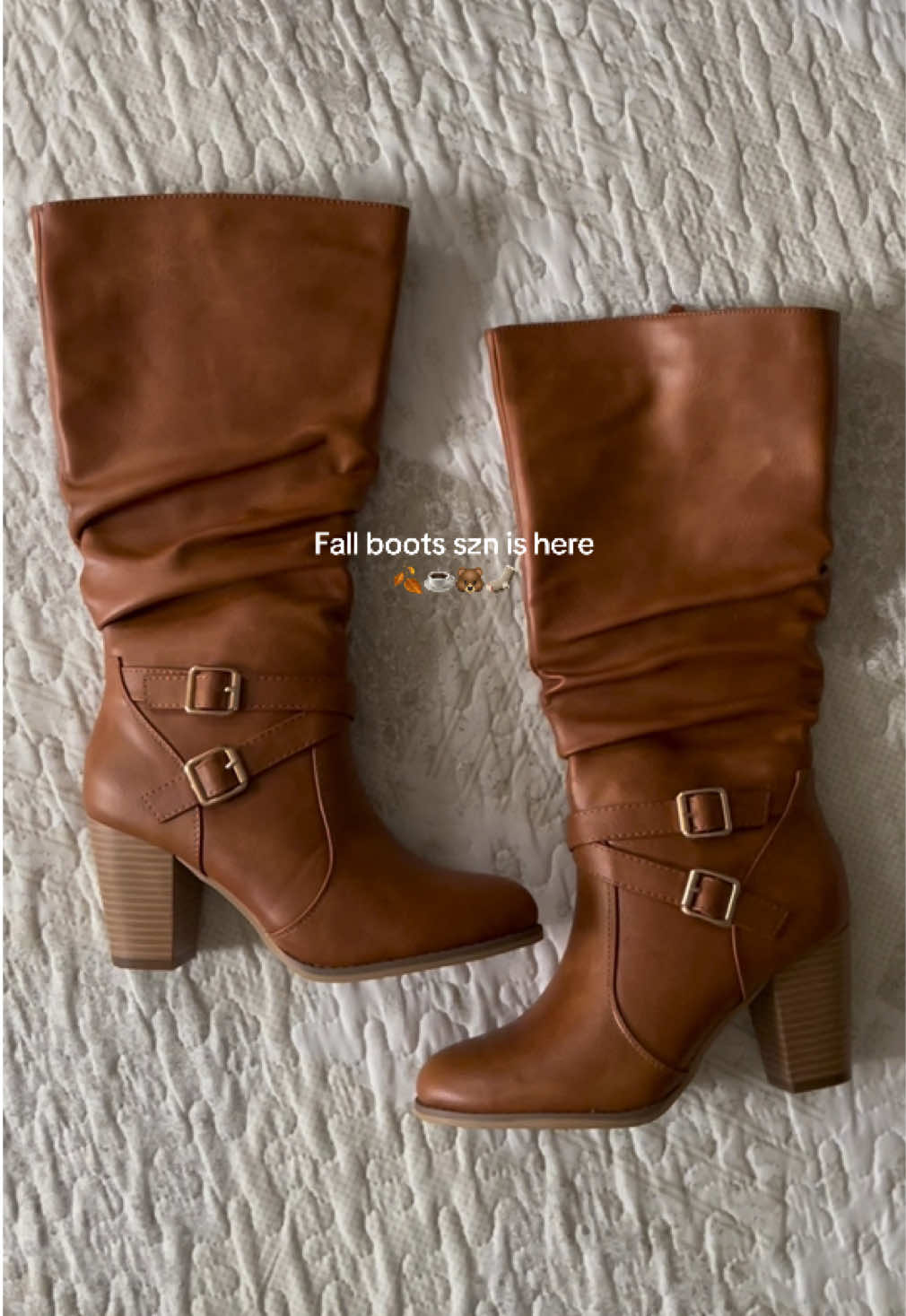 Brown chunky mid knee high boots will be THE boots for this fall!🍁#fallboots #chunkyboots #kneehighboots #boots #shoes 