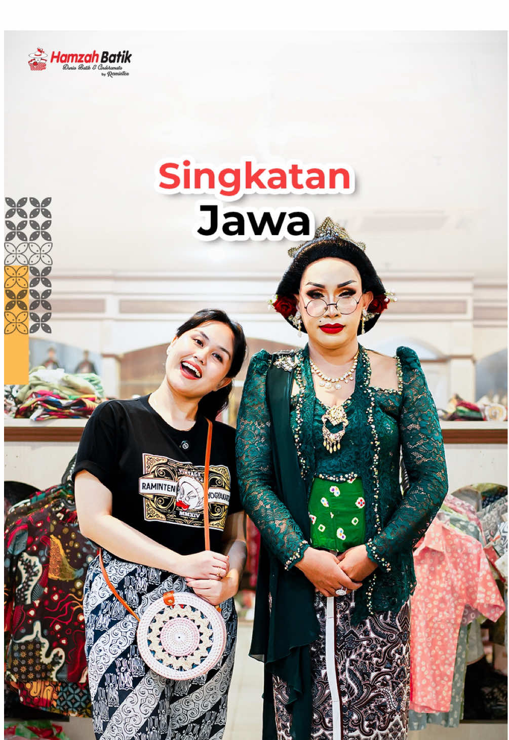 Heehhhh, Miss Raminten ki marai teng tratap omongane hihhh😭😭 #MissRaminten #HamzahBatik #Raminten #Jogja #Malioboro 