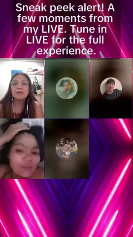 Sneak peek alert! A few moments from my LIVE. Tune in LIVE for the full experience.#tiktoklive #livehighlights 